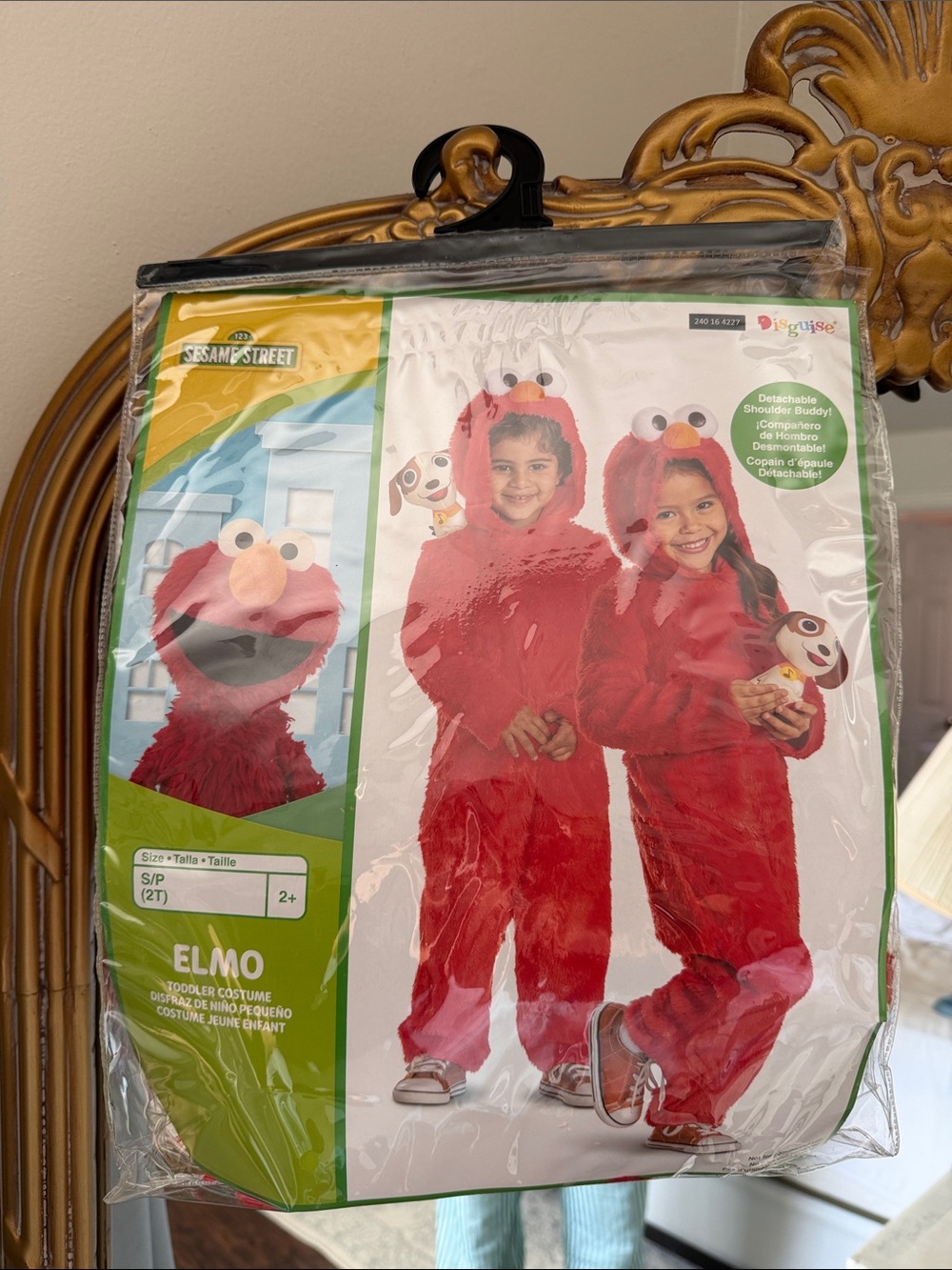 Sesame Street Elmo Plush Red Kids Costume with Hood 2T